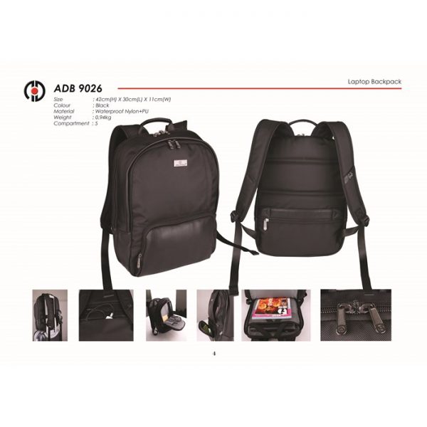 ADB 9026 Laptop Backpack