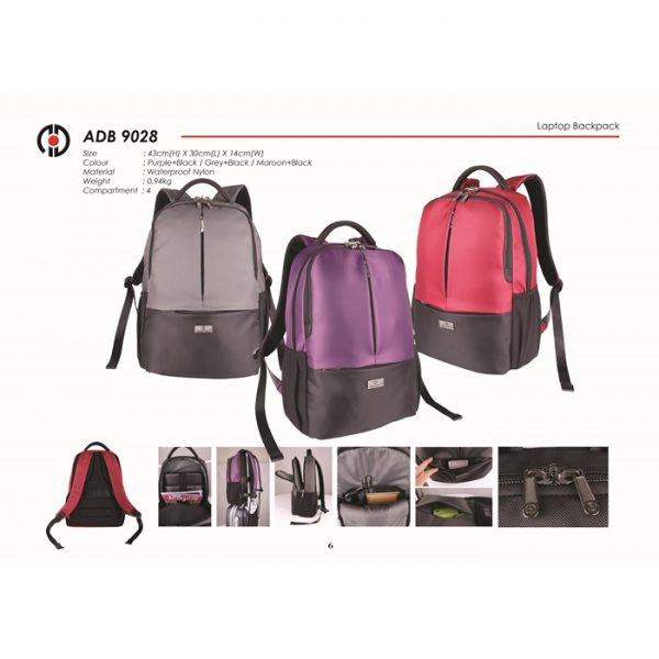 ADB 9028 Laptop Backpack