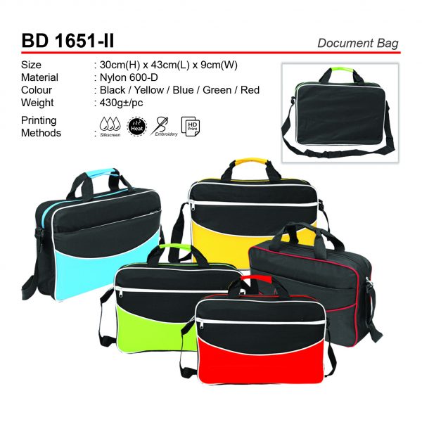BD 1651-II Document Bag