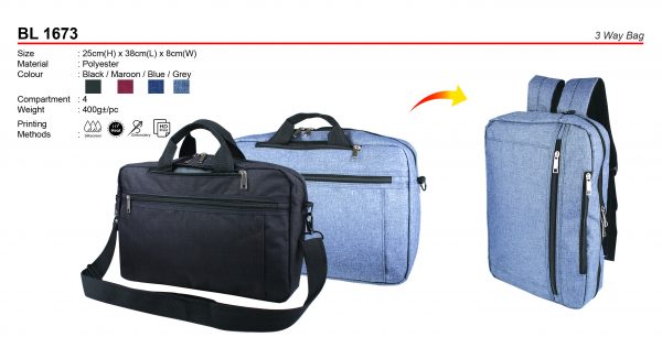 BL 1673 3 Way Bag