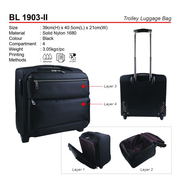 BL 1903-II Trolley Luggage Bag