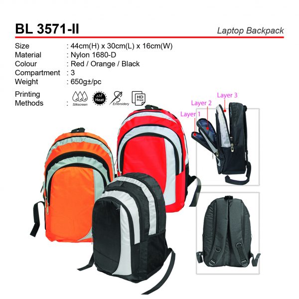 BL 3571-II Laptop Backpack