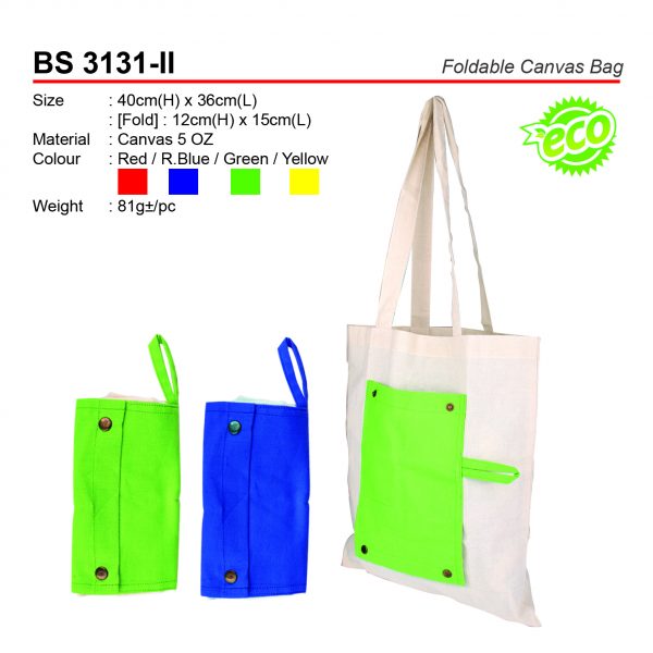 BS 3131-II Foldable Canvas Bag