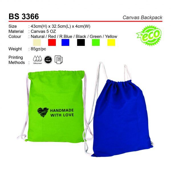 BS 3366 Canvas Backpack