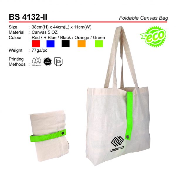 BS 4132-II Foldable Canvas Bag