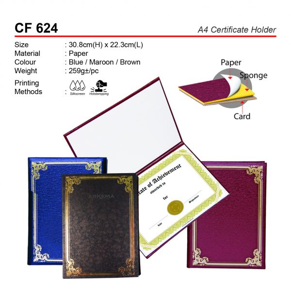 CF 624 A4 Certificate Holder