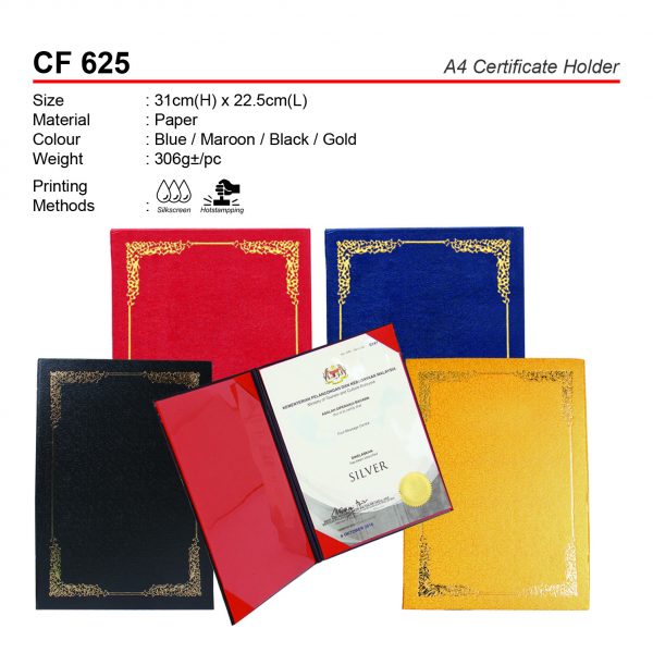CF 625 A4 Certificate Holder