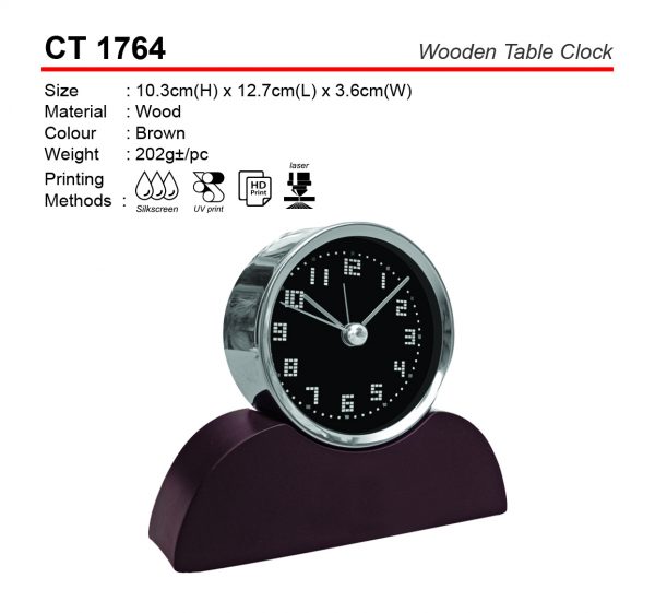 CT 1764 Wooden Table Clock