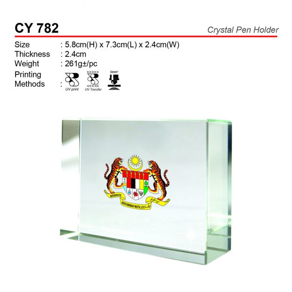 CY 782 Crystal Pen Holder