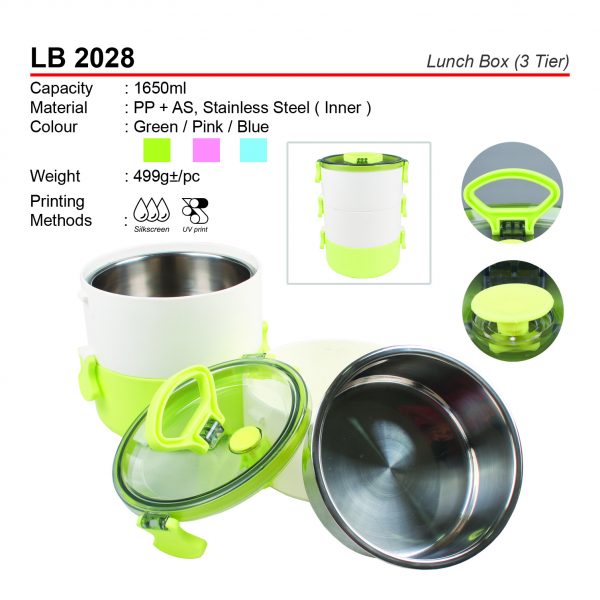 LB 2028 Lunch Box (3 Tier)
