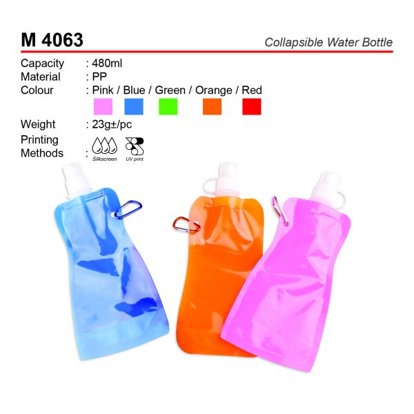 M 4063 Collapsible Water Bottle