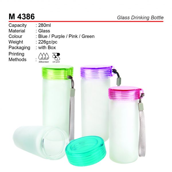 M 4386 Glass Drinking Bottle