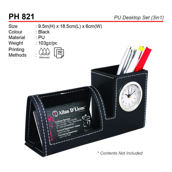 PH 821 PU Desktop Set (3in1)