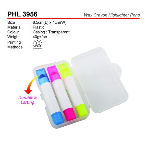 PHL 3956 Wax Crayon Highlighter Pens