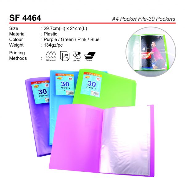 SF 4464 A4 Pocket File-30 Pockets