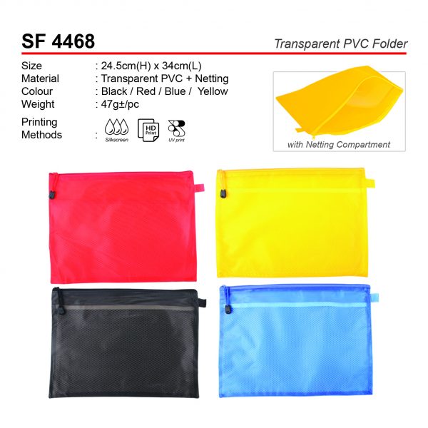 SF 4468 Transparent PVC Folder