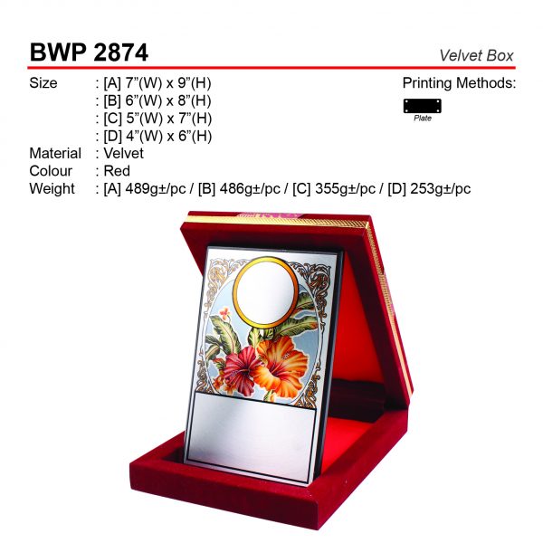 BMP 2874 Velvet Box