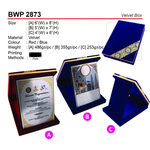 BWP 2873 Velvet Box