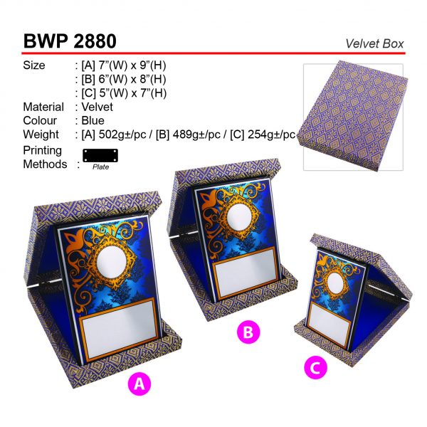 BWP 2880 Velvet Box