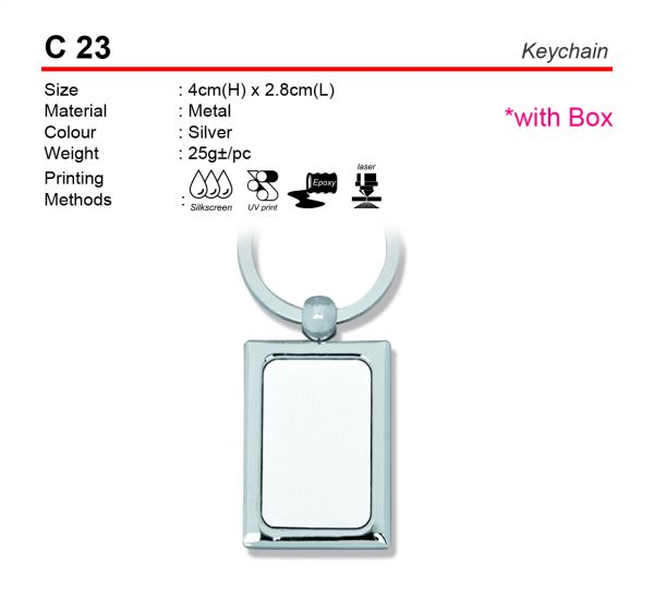 C 23 Keychain