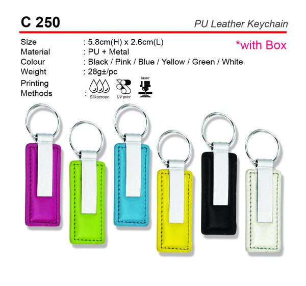 C 250 PU Leather Keychain