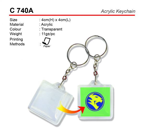 C 740-A Acrylic Keychain