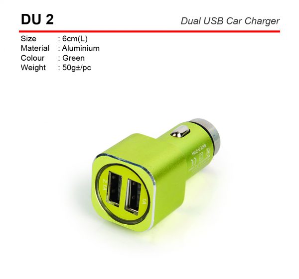 DU 2 Dual USB Car Charger