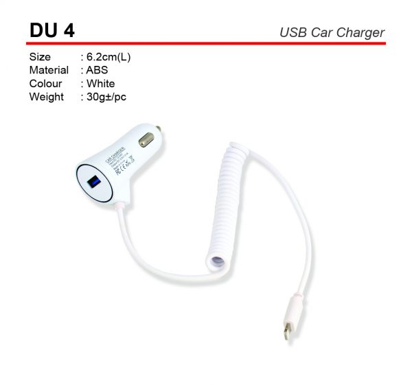 DU 4 USB Car Charger