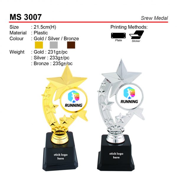 MS 3007 Screw Medal