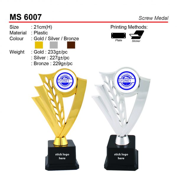 MS 6007 Screw Medal