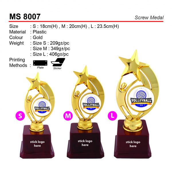 MS 8007 Screw Medal