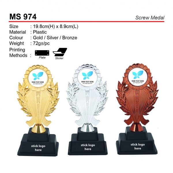 MS 974 Screw Medal