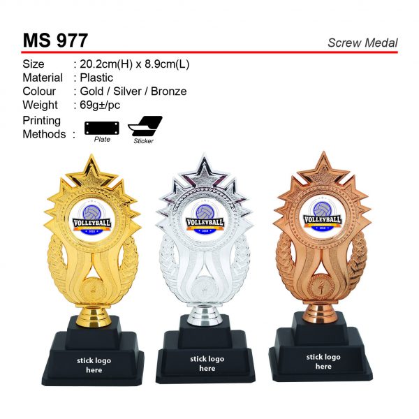 MS 977 Screw Medal