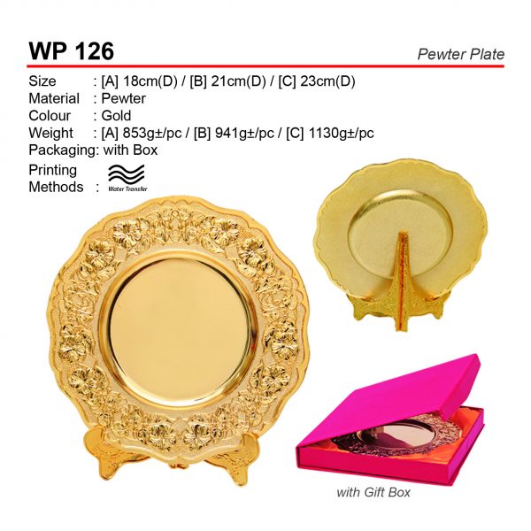 WP 126 Pewter Plate