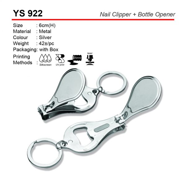 YS 922 Nail Clipper+Bottle Opener