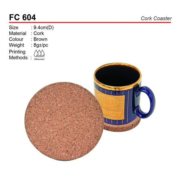 FC 604 Cork Coaster
