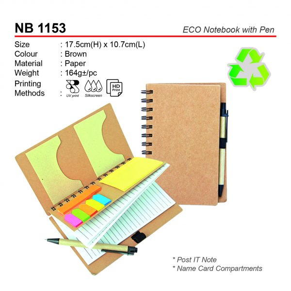 NB 1153 ECO Notebook with Pen