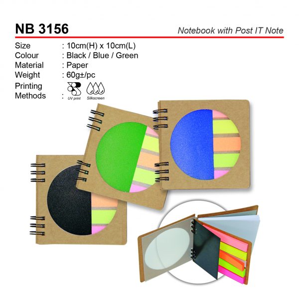NB 3156 Notebook with Post IT Note