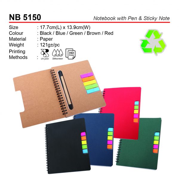 NB 5150 Notebook with Pen & Sticky Note