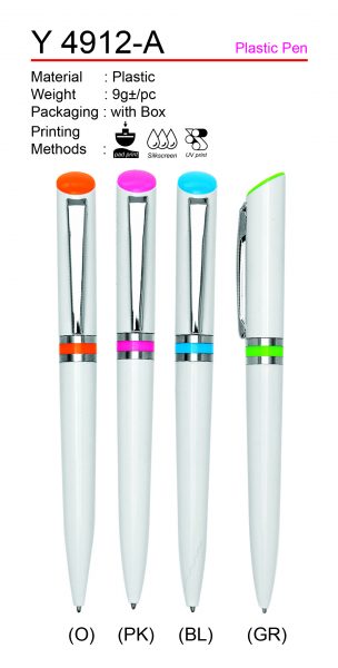 Y 4912-A Plastic Pen