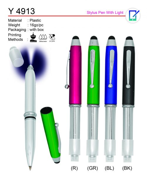 Y 4913 Stylus Pen with Light