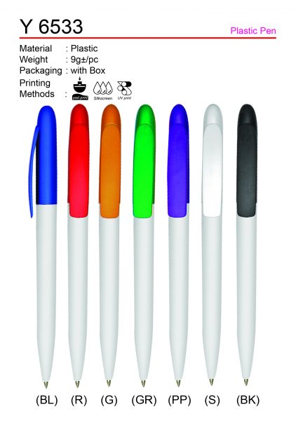 Y 6533 Plastic Pen