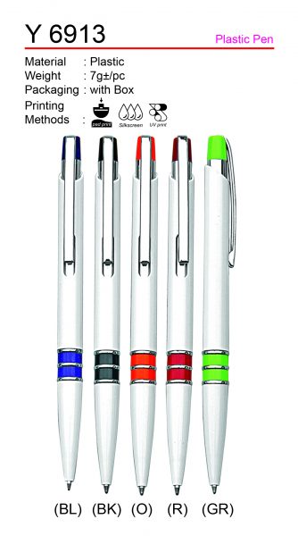 Y 6913 Plastic Pen