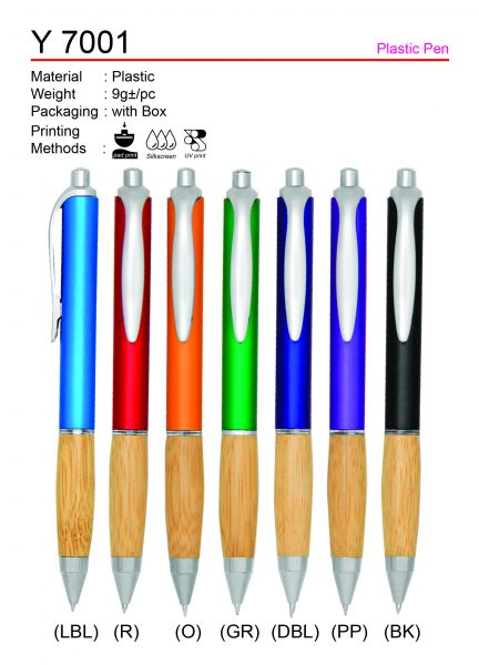 Y 7001 Plastic Pen