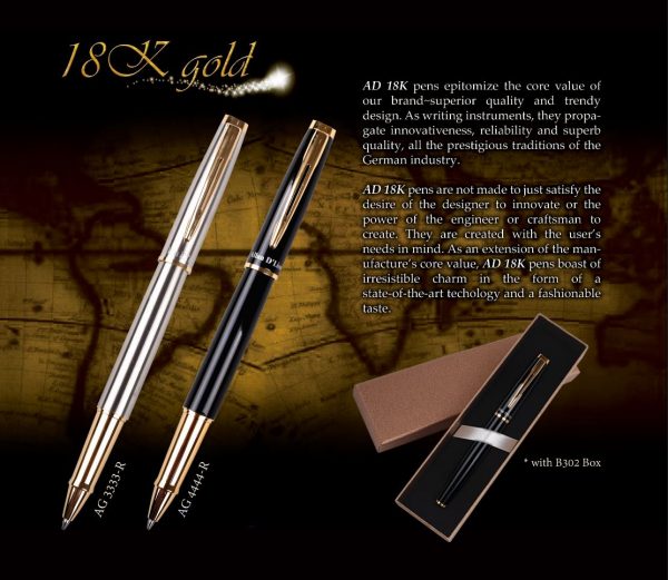 AG 3333-R & AG 4444-R 18K Gold Pen