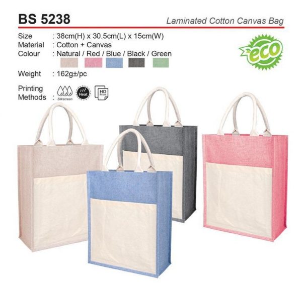 BS 5238 Laminated Cotton Canvas Bag