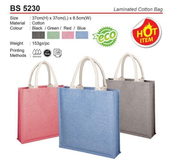 BS 5230 Laminated Cotton Bag
