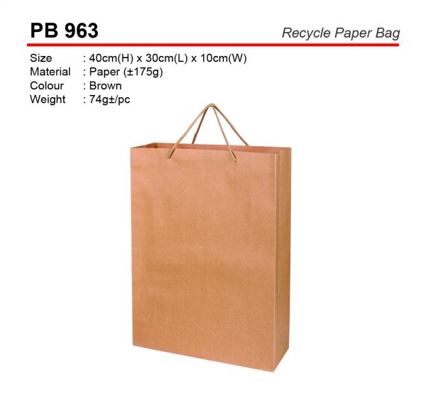 PB 963 Recycle Paper Bag