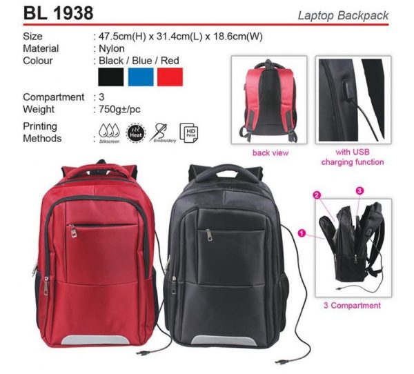 BL 1938 Laptop Backpack