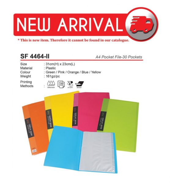 SF 4464-II A4 Pocket File-30 Pockets